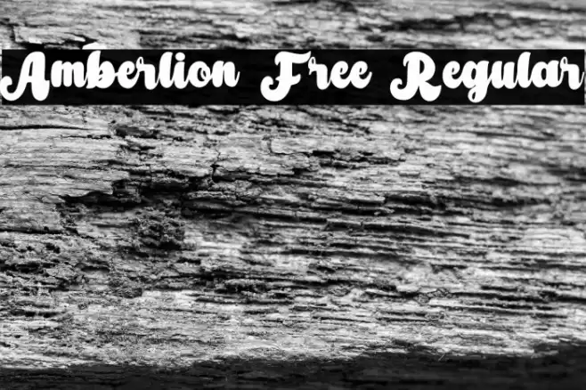 Amberlion Free Regular Font examples