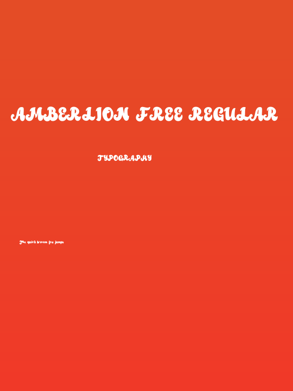 Amberlion Free Regular Poster