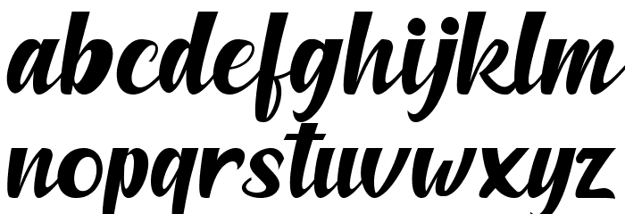 Amberllee Font LOWERCASE