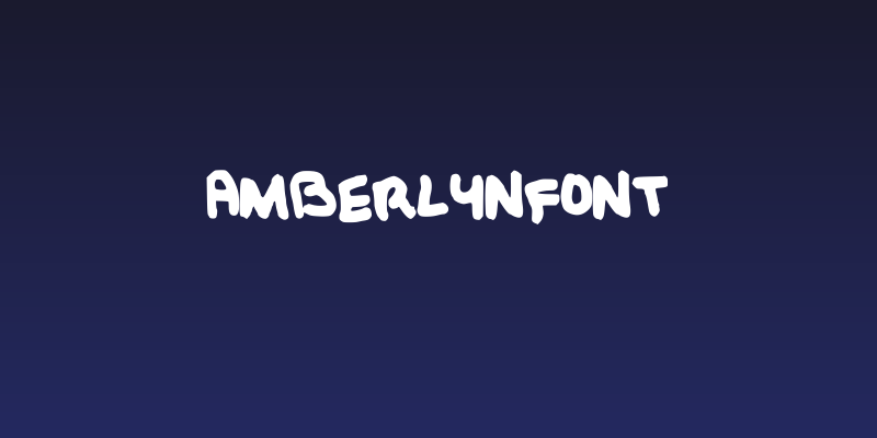 AmberlynFont Social Header