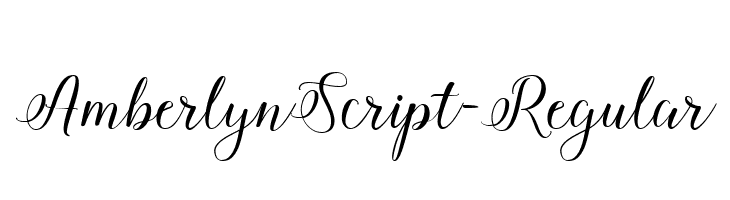 AmberlynScript-Regular  font caratteri gratis