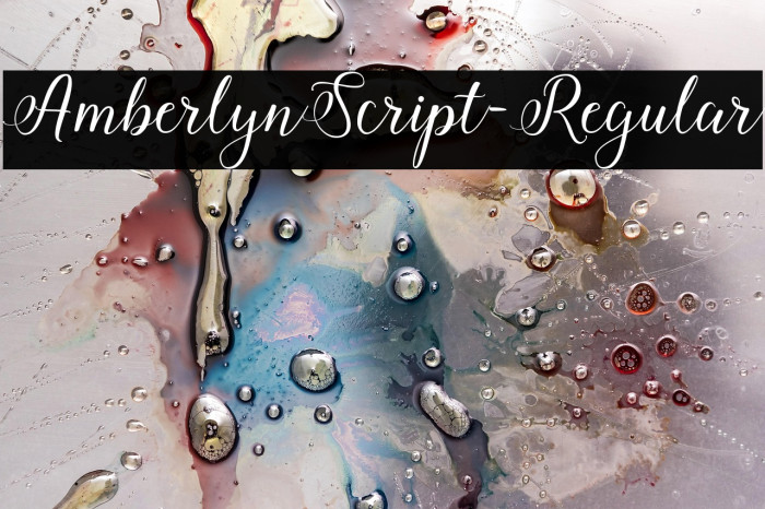 AmberlynScript-Regular Example 2