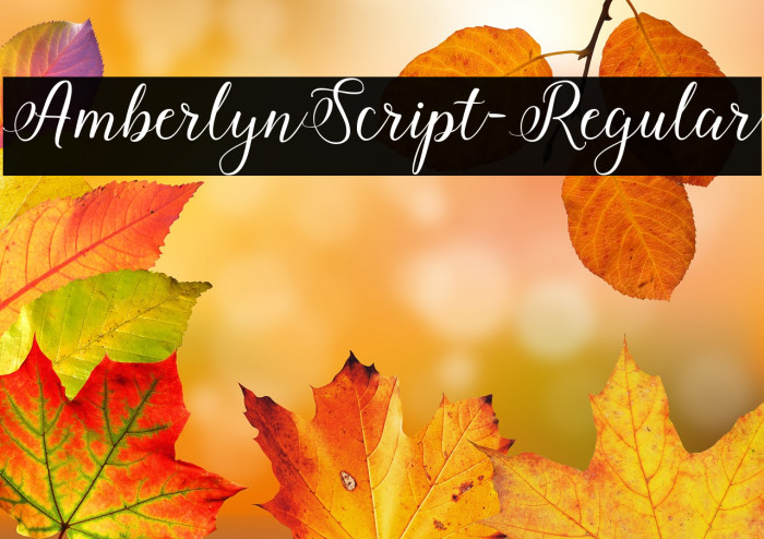 AmberlynScript-Regular Example 3