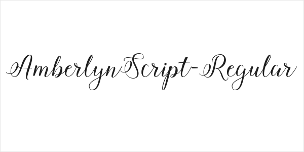 AmberlynScript-Regular Logo