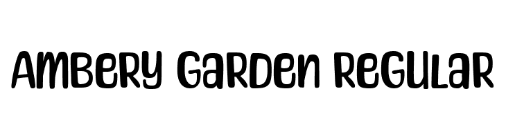 Ambery Garden Regular  免费字体下载