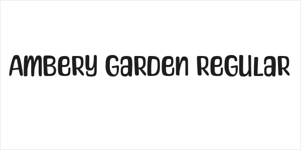 Ambery Garden Regular Logo
