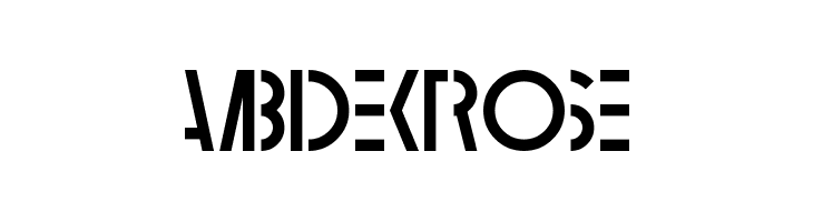 Ambidextrose Шрифта
