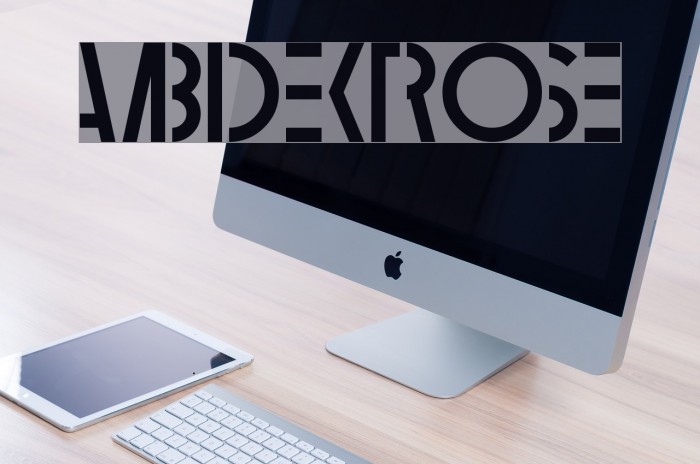 Ambidextrose Шрифта examples