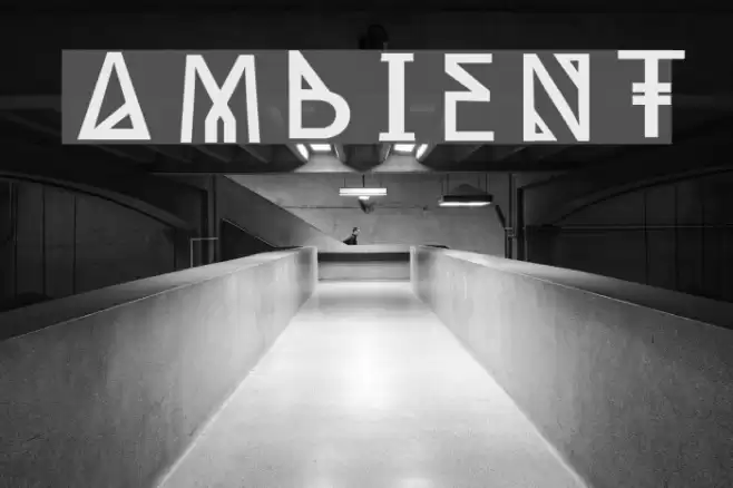 Ambient Font examples