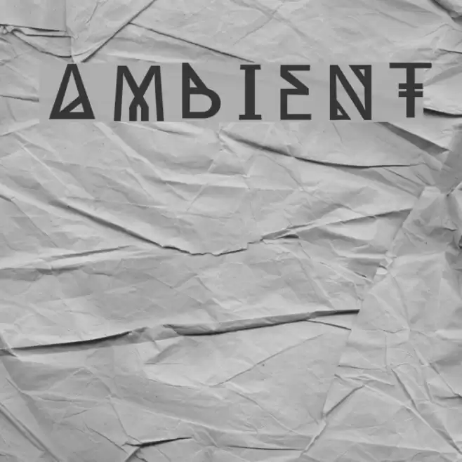 Ambient Font examples