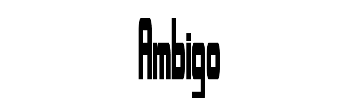 Ambigo  Descarca Fonturi Gratis