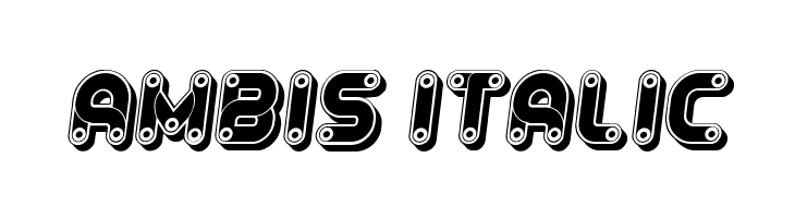 Ambis Italic  Fuentes Gratis Descargar