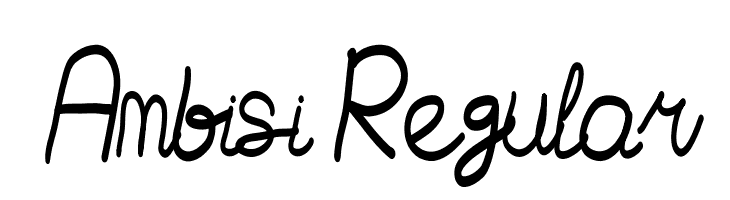 Ambisi Regular  Frei Schriftart Herunterladen