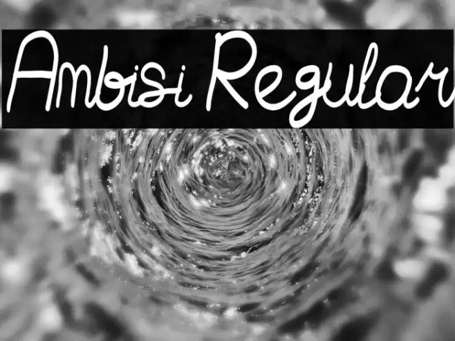 Ambisi Regular Font examples