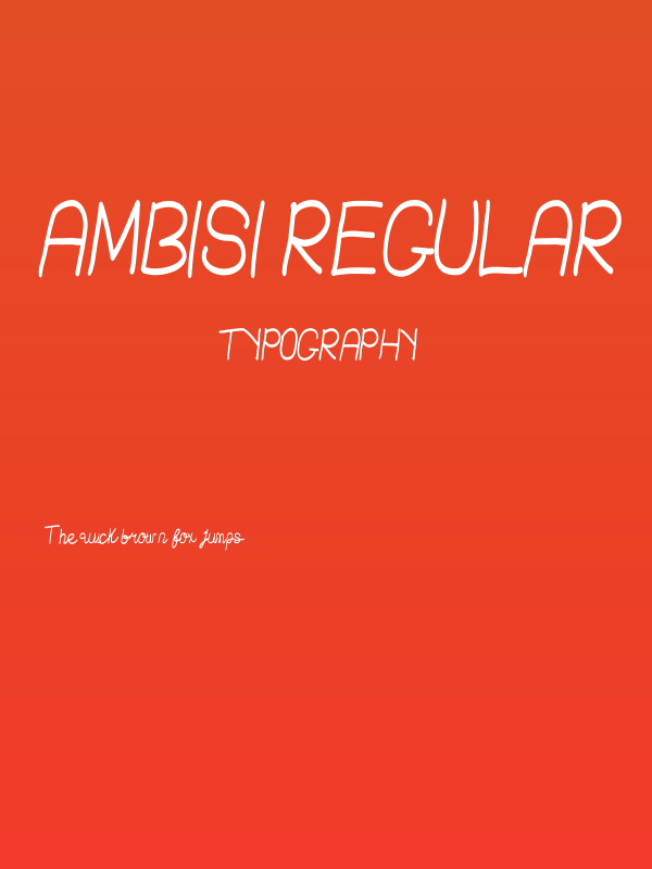 Ambisi Regular Poster
