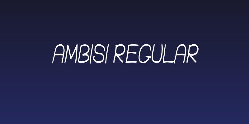Ambisi Regular Social Header