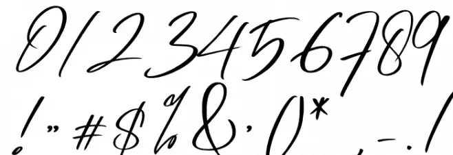 Ambitive Font OTHER CHARS