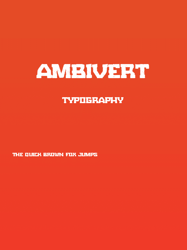 Ambivert Poster
