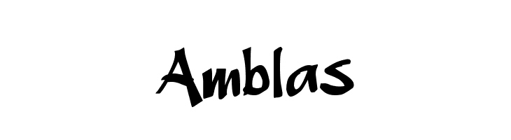 Amblas  Frei Schriftart Herunterladen