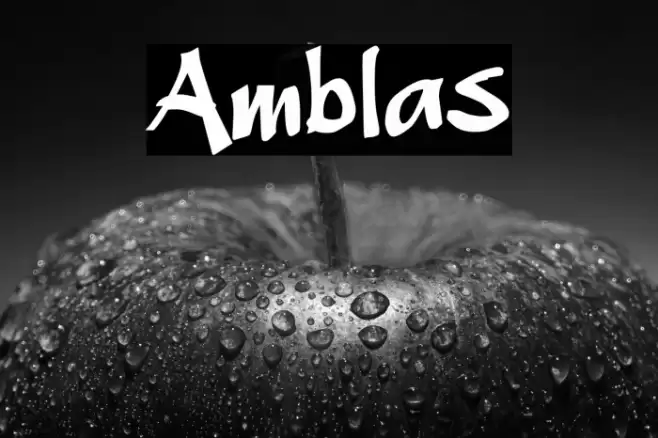Amblas Font examples