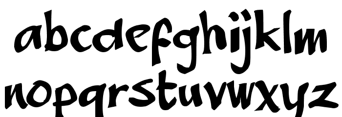 Amblas Font LOWERCASE