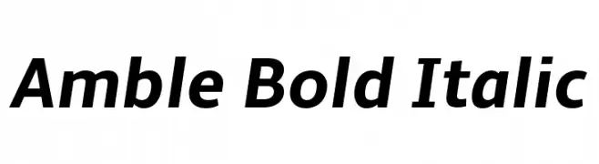 Amble Bold Italic  Fuentes Gratis Descargar