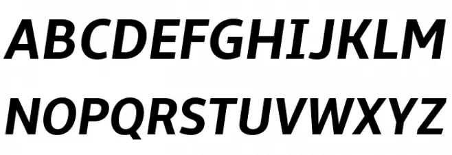 Amble Bold Italic Fonte MAIÚSCULAS
