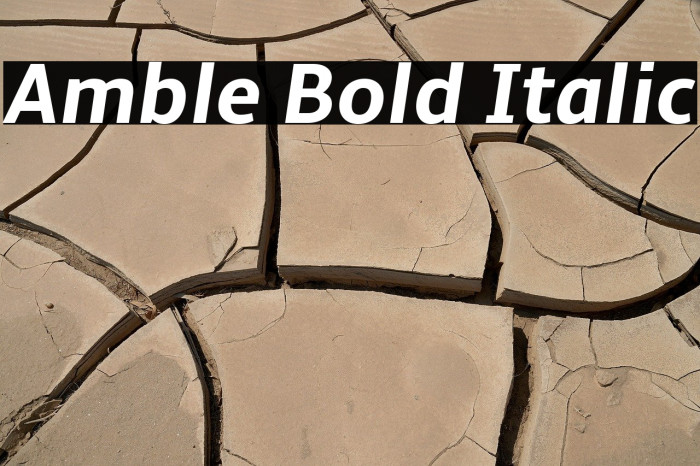 Amble Bold Italic Example 1