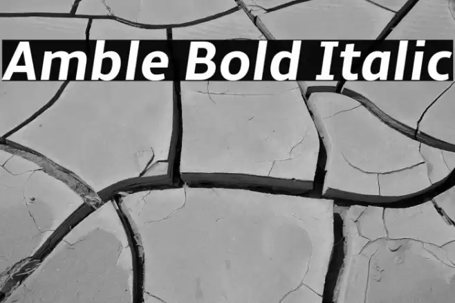 Amble Bold Italic Font examples