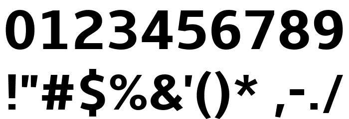 Amble Bold Font OTHER CHARS