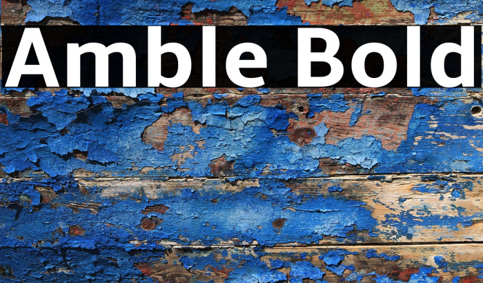 Amble Bold Example 1