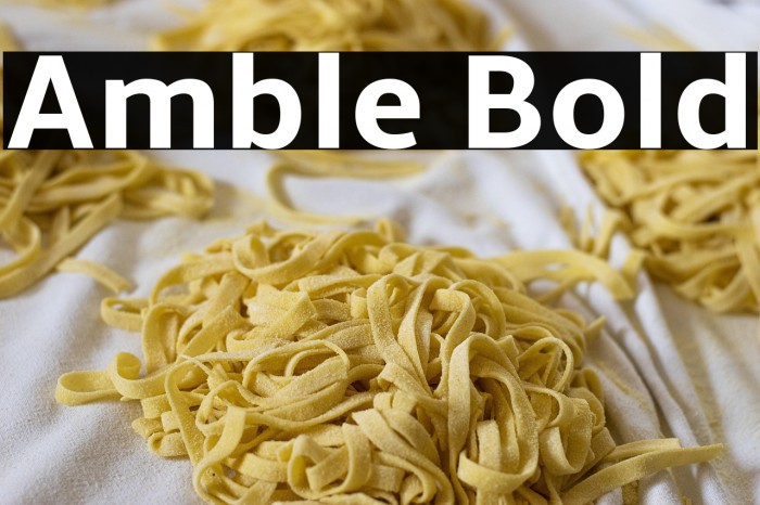 Amble Bold Example 3