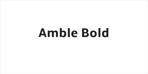 Amble Bold Logo