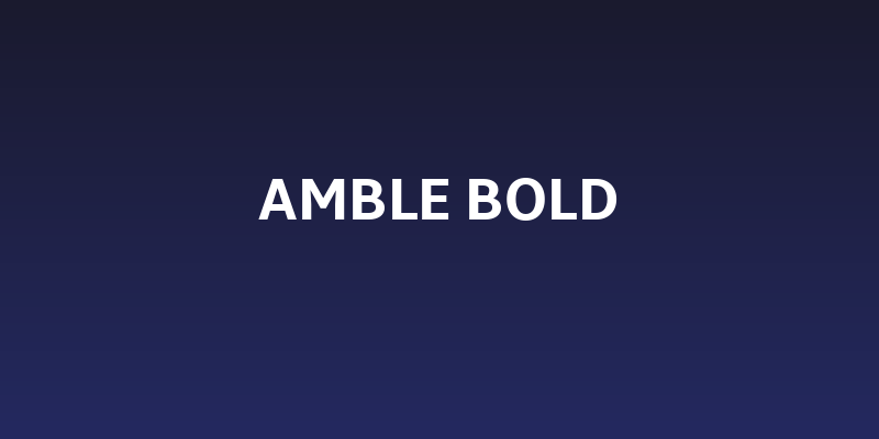 Amble Bold Social Header