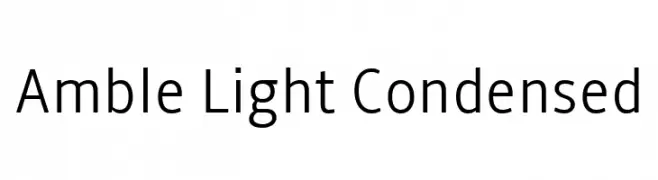 Amble Light Condensed  Fuentes Gratis Descargar