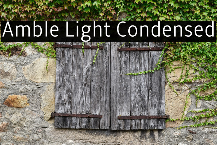 Amble Light Condensed Example 2
