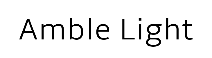 Amble Light  Frei Schriftart Herunterladen