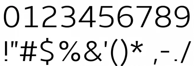 Amble Light Font Alte caractere