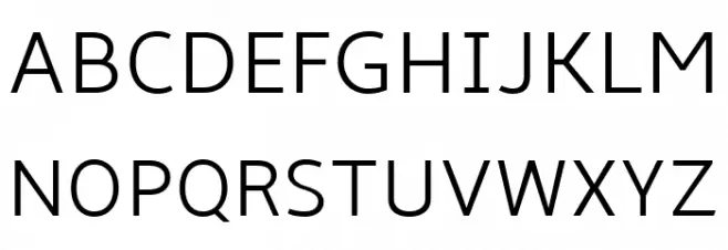 Amble Light フォント 大文字