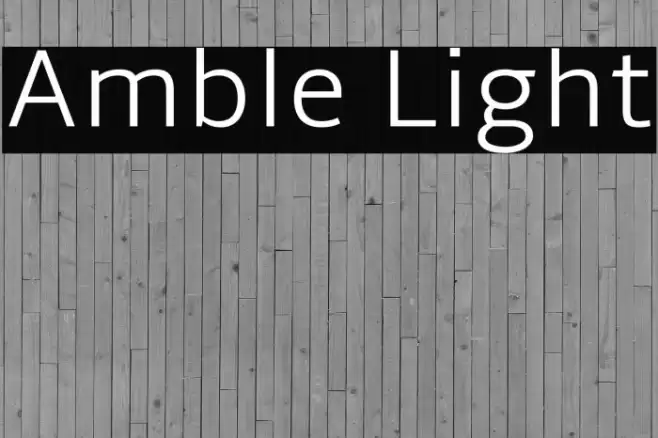 Amble Light Font examples
