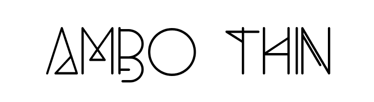 Ambo Thin  Frei Schriftart Herunterladen