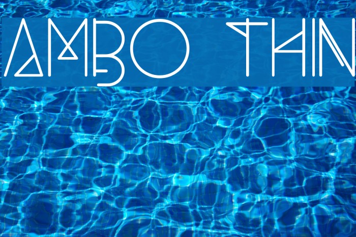 Ambo Thin Font examples