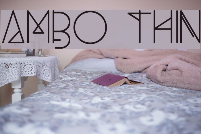Ambo Thin Font examples