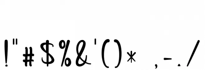 Amboeng Font OTHER CHARS