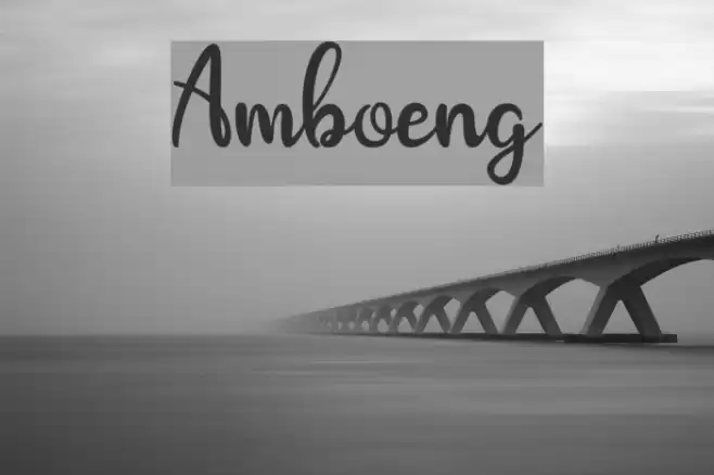 Amboeng Font examples