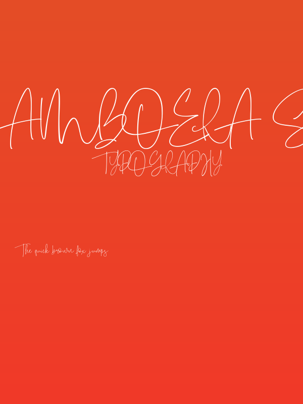 Amboera Script Poster
