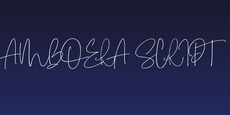 Amboera Script Social Header