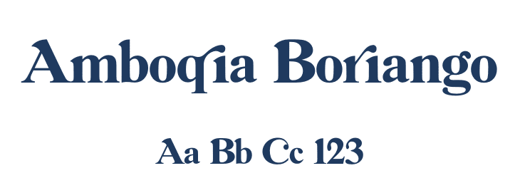 Amboqia Boriango Font Preview