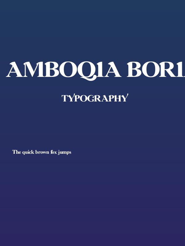Amboqia Boriango Poster