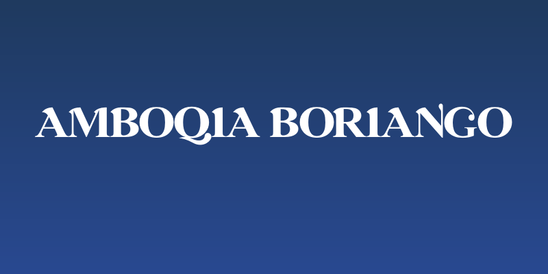 Amboqia Boriango Social Header